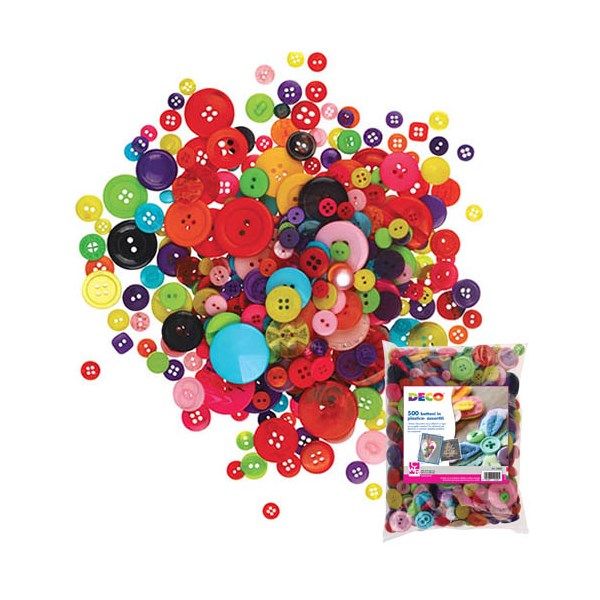 Bottoni in plastica assortiti