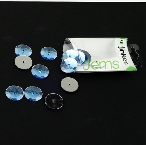 Bottoni rotondi azzurri per Ka-Jinker