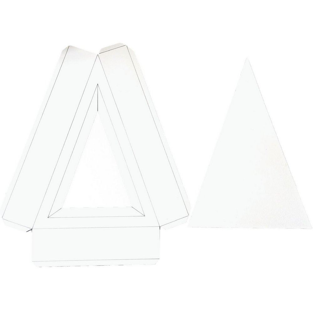 Box Triangolo 3D in cartone vegetale