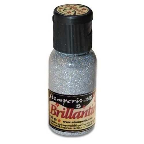 Brillantini argento iridescente gr 20