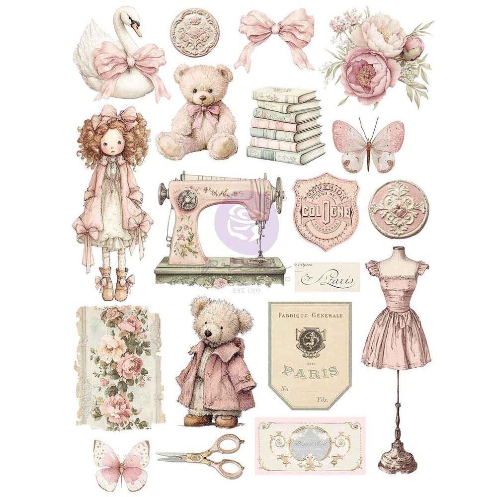 Buttons & Keepsakes A4 Transfer