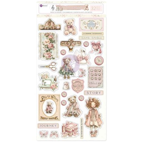 Buttons & Keepsakes stickers 32 pz