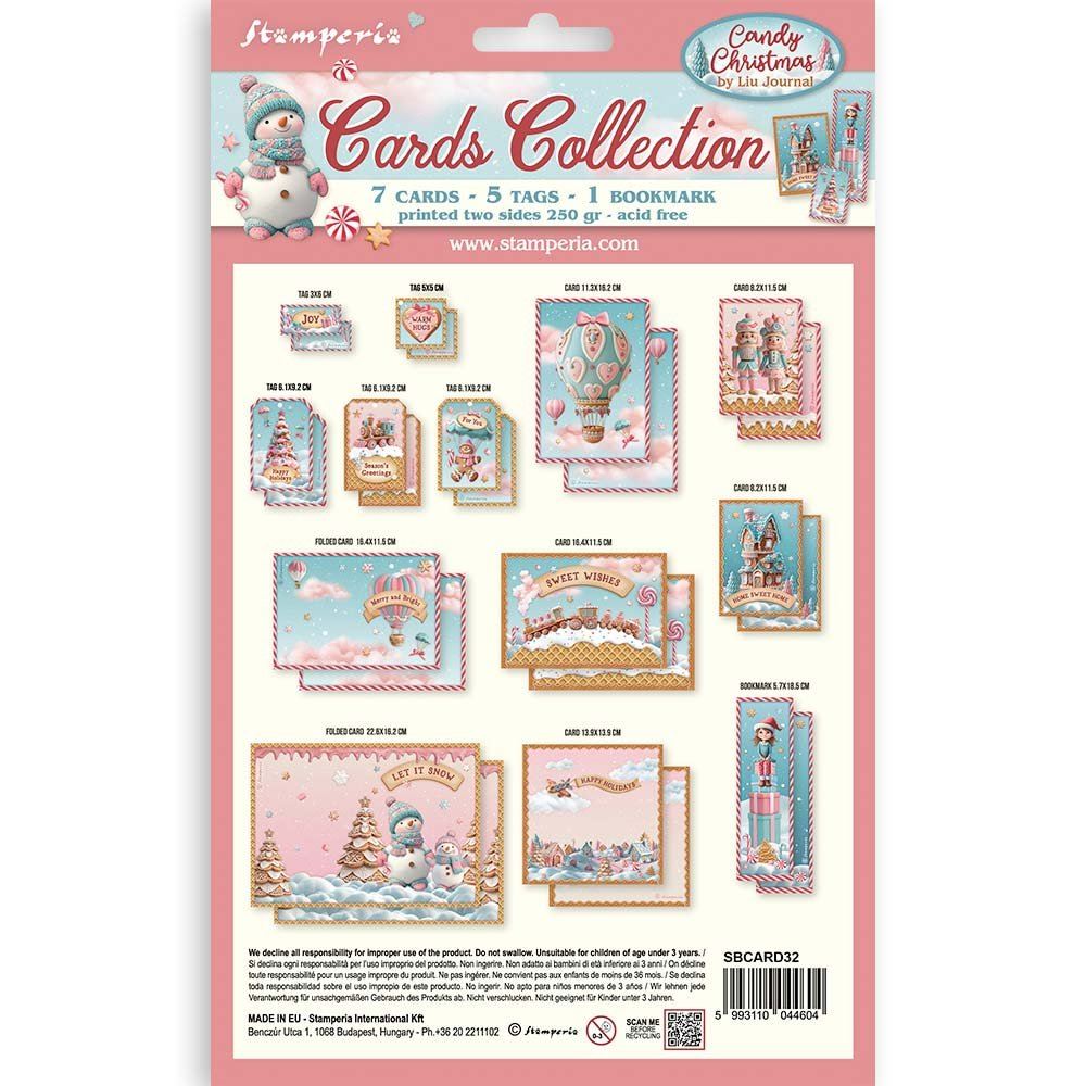 Cards Collection Candy Christmas