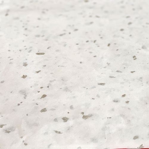 Carta Carat Bianca con fiocchi colore argento