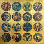 Carta Deluxe Celestial Paper Gold cm 15 x 15