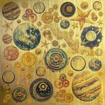 Carta Deluxe Celestial Paper Gold cm 15 x 15