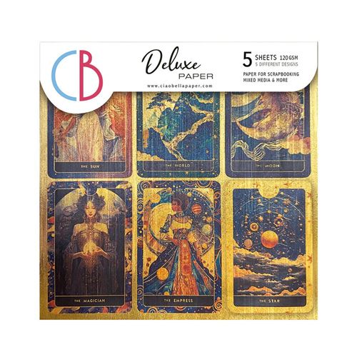 Carta Deluxe Celestial Paper Gold cm 15 x 15