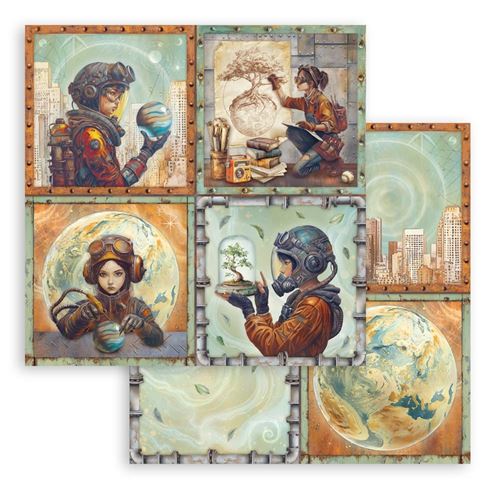 Carta Scrap A new Beginning 4 cards Stamperia