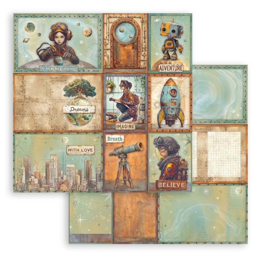 Carta Scrap A new Beginning cards assortite Stamperia