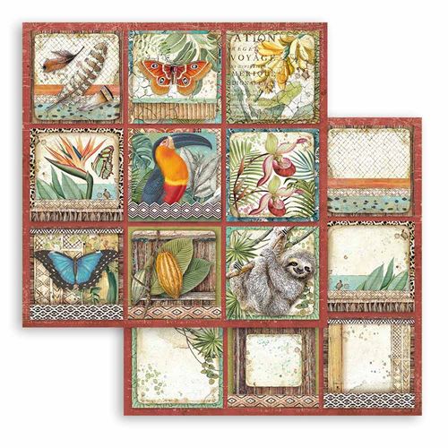 Carta Scrap Amazonia Targhette 