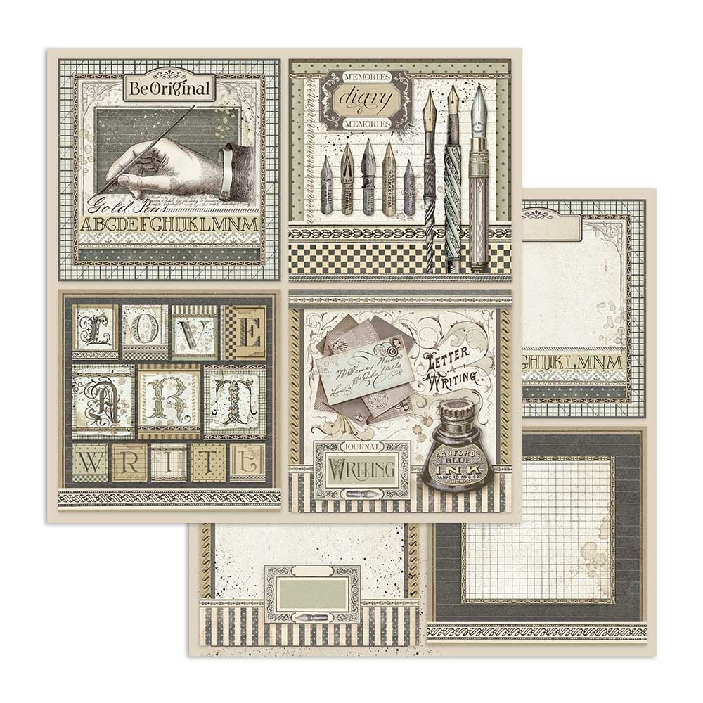 Carta Scrap Calligraphy cartoline