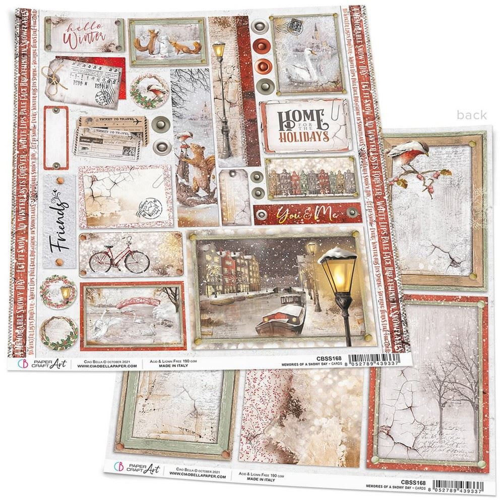 Carta Scrap Cards - Memories Of A Snow Day