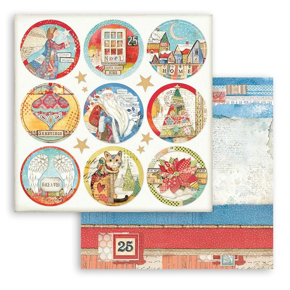 Carta Scrap Christmas Patchwork Rounds