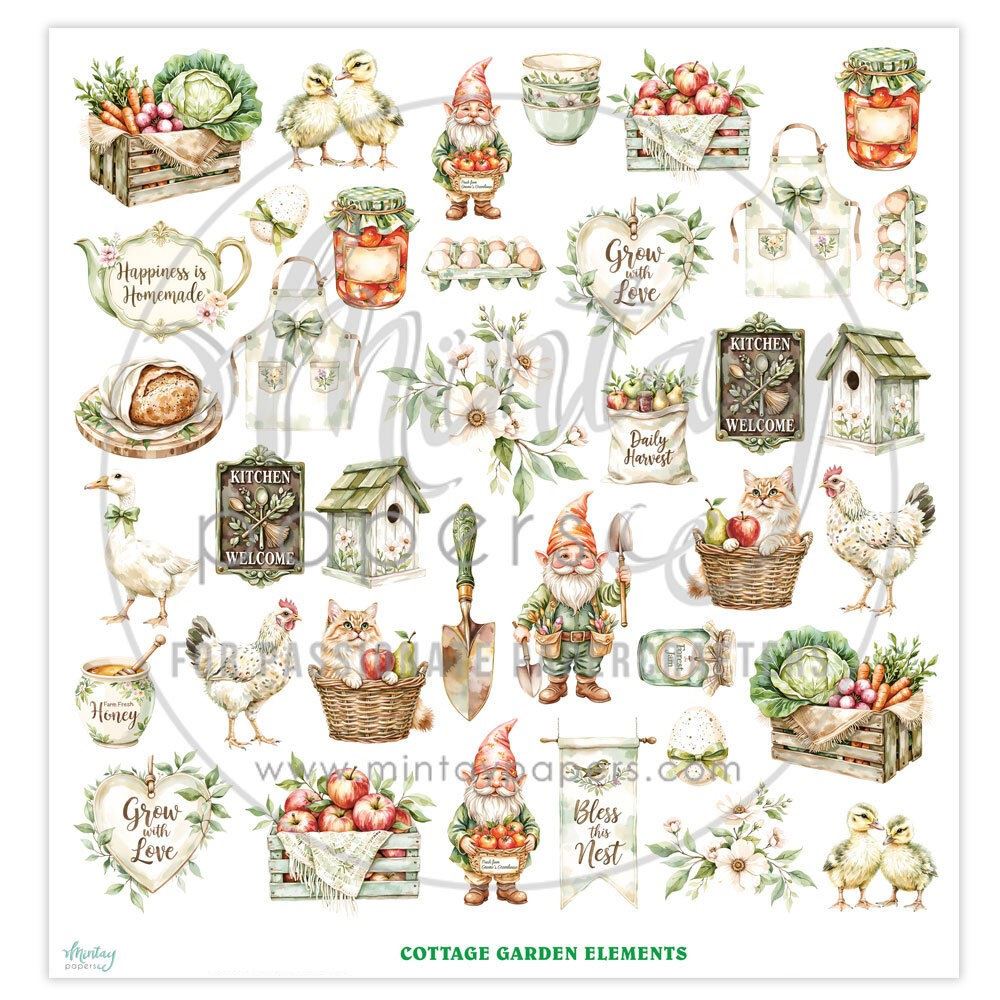 Carta Scrap Elements Cottage Garden