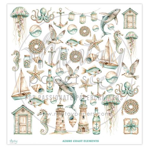 Carta Scrap Elements Azure Coast