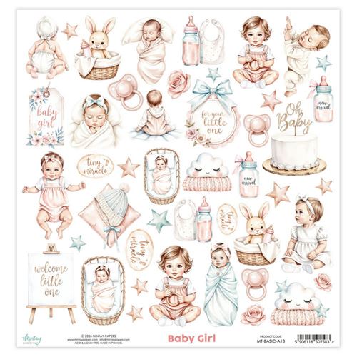 Carta Scrap Elements Baby Girl