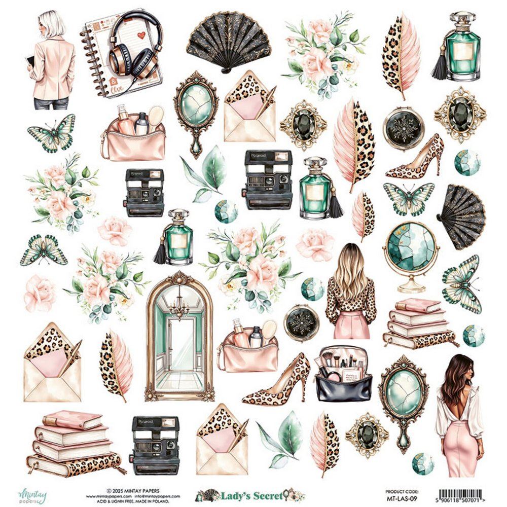 Carta Scrap Elements Lady's Secret