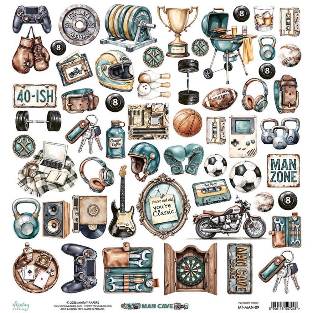 Carta Scrap Elements Man Cave