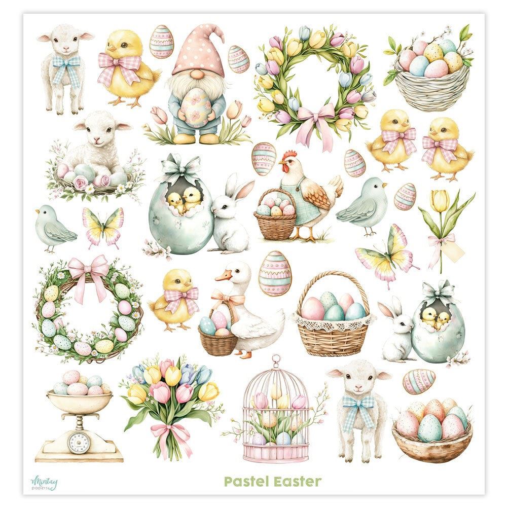 Carta Scrap Elements Pastel Easter