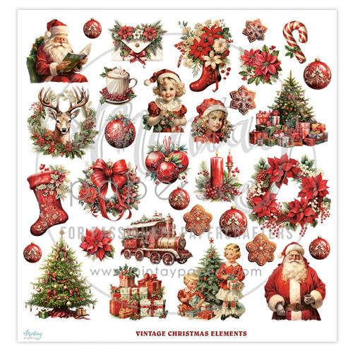Carta Scrap Elements Vintage Christmas
