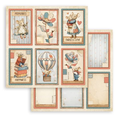 Carta Scrap Family 6 cards Stamperia