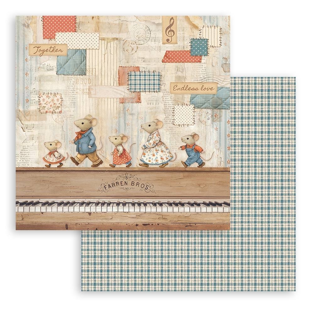 HADEEONG Carta Per Scrapbooking 30x30 Cm, 24 Fogli Con 12 Disegni Primaverili Di Fiori, Stampa Fronte/Retro, Per Biglietti E Fai Da Te