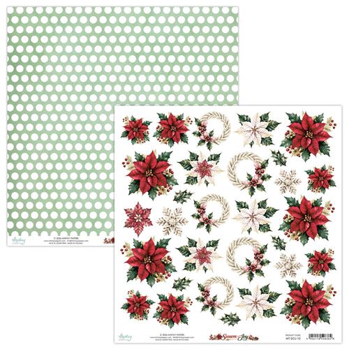Carta Scrap Floral Paper Season of Joy