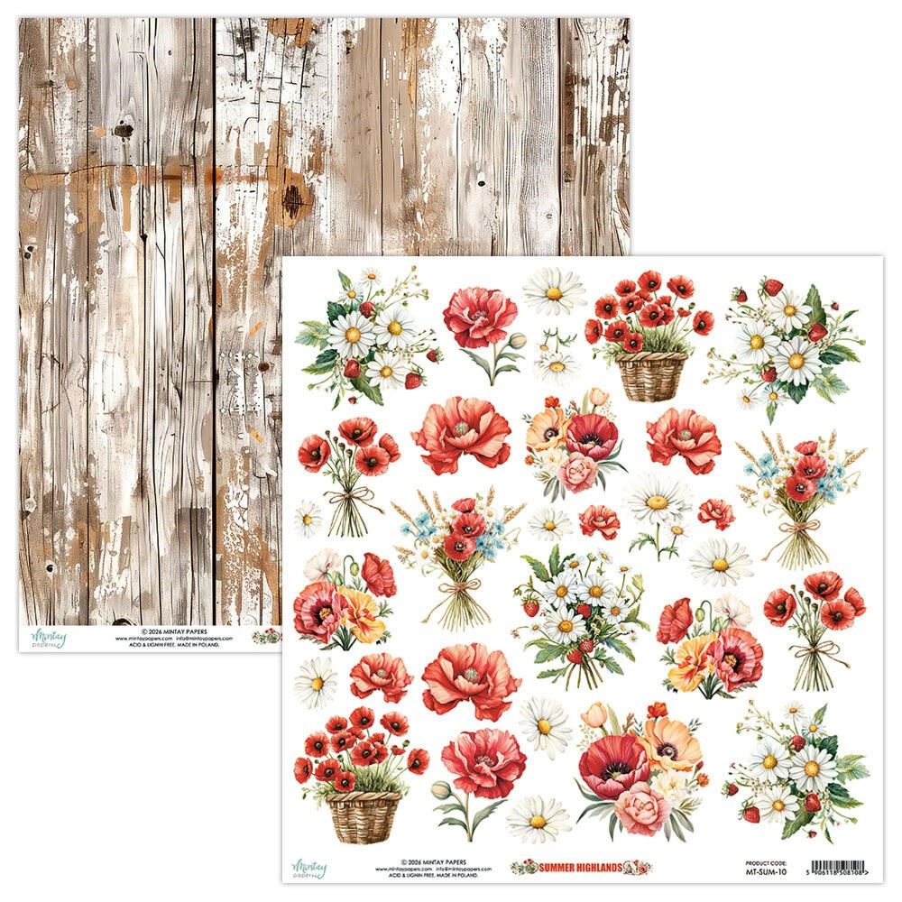 Carta Scrap Floral Paper Summer Highlands