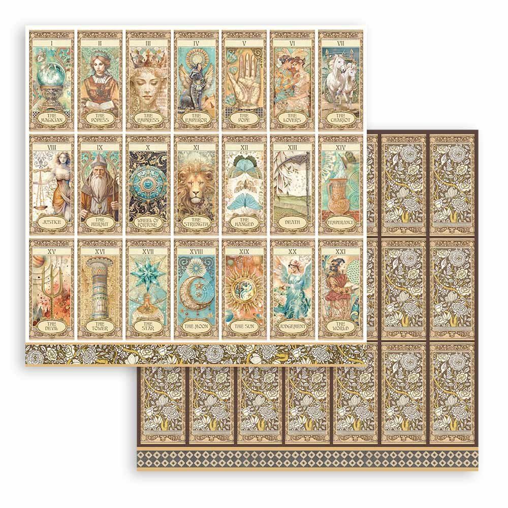 Carta Scrap Fortune tags Stamperia