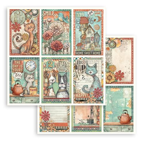 Carta Scrap Furry Friends 6 cards Stamperia