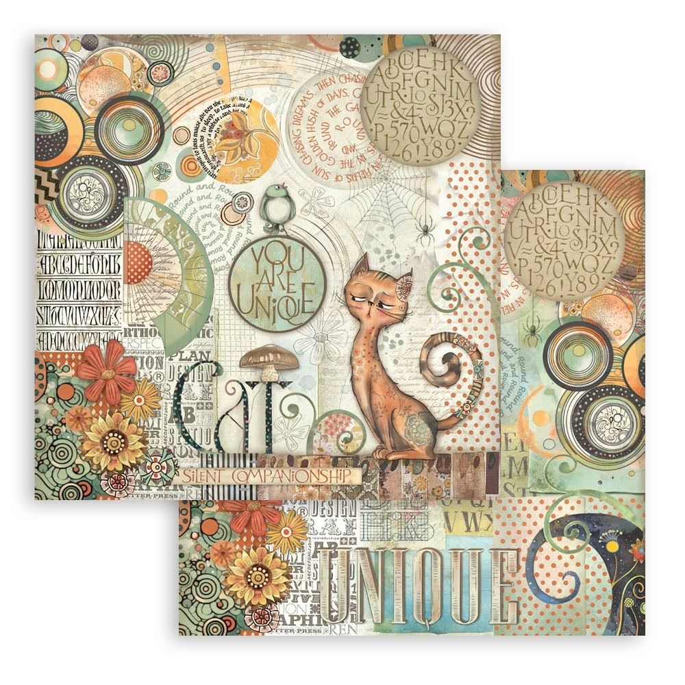 Carta Scrap Furry Friends You are unique gatto Stamperia