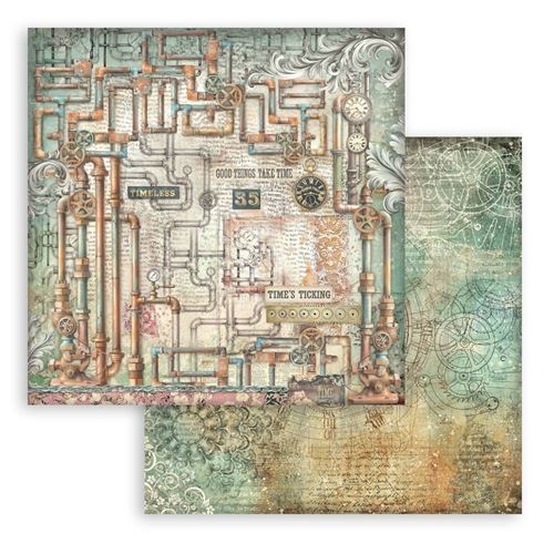 Carta Scrap Gardens of Time tubi Stamperia