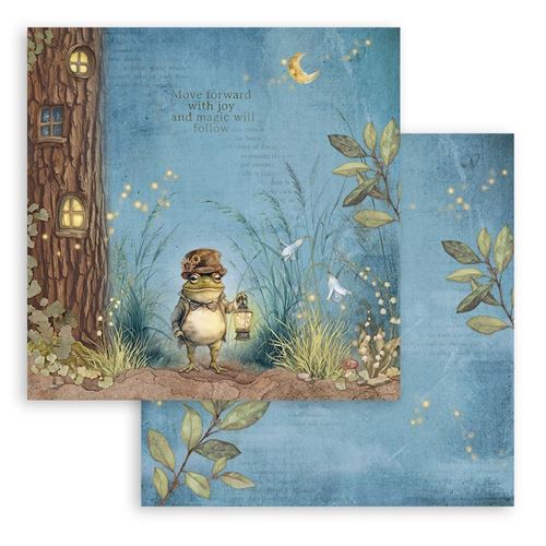 Carta Scrap Hidden Grove Mr Frog Stamperia