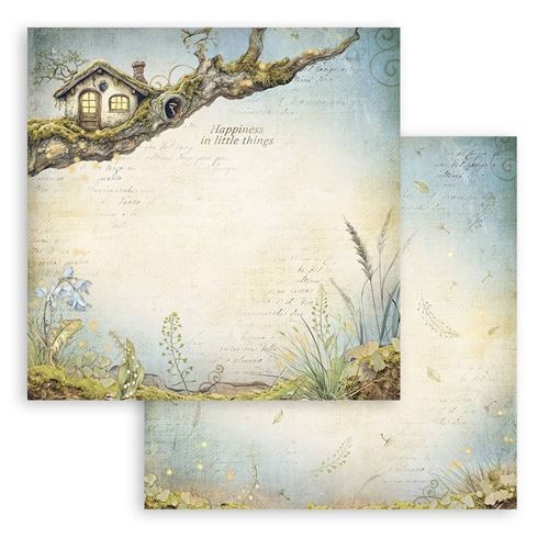 Carta Scrap Hidden Grove casetta sull'albero Stamperia