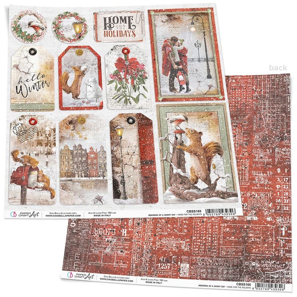 Carta Scrap Home For The Holidays - Memories Of A Snow Day