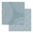 Carta Scrap Mandala su sfondo azzurro