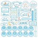 Carta Scrap Ninna Nanna Boy Cuore Italiano