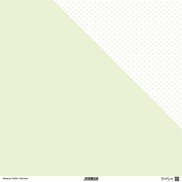 Carta Scrap Pois Pastel Green