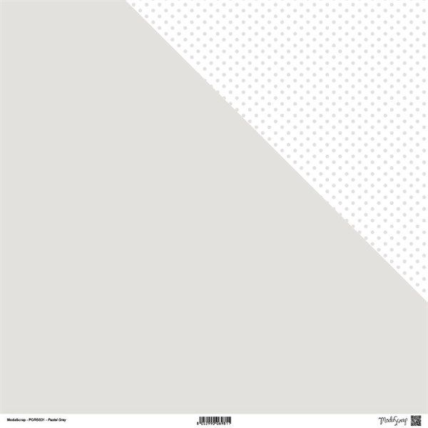 Carta Scrap Pois Pastel Grey