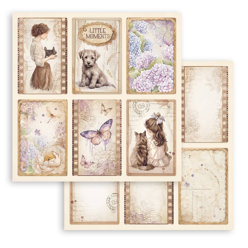 Carta Scrap Quiet Days 6 cards Stamperia
