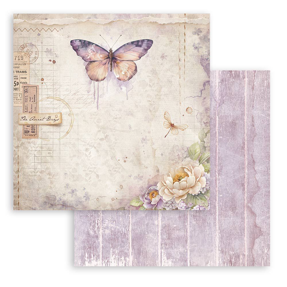 Carta Scrap Quiet Days farfalla Stamperia