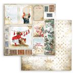 Carta Scrap Romantic Christmas Cartoline