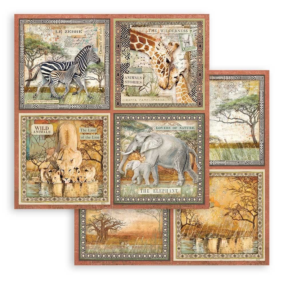 Carta Scrap Savana 4 Cards