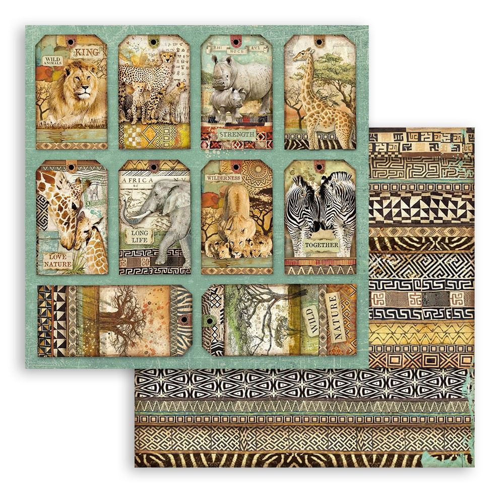 Carta Scrap Savana Tags