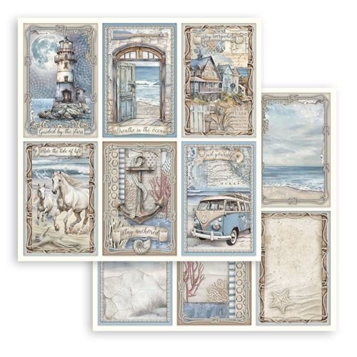 Carta Scrap Silent Sea 6 Cards Stamperia
