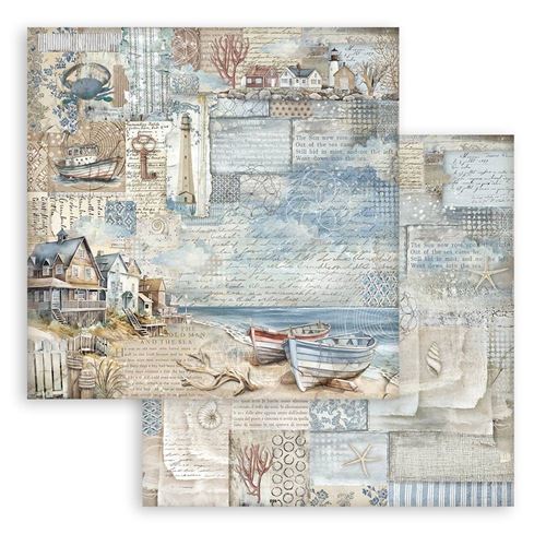 Carta Scrap Silent Sea Paesaggio Stamperia
