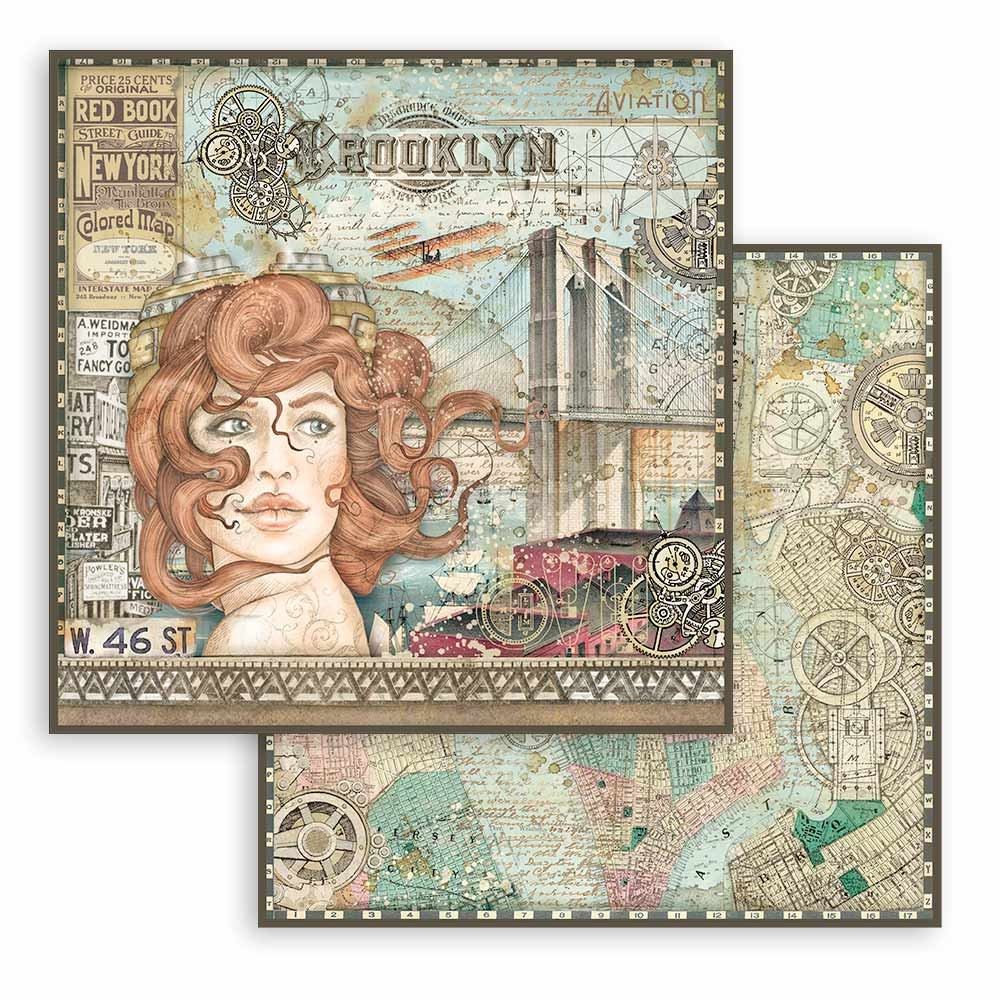 Carta Scrap Sir Vagabond Aviator lady