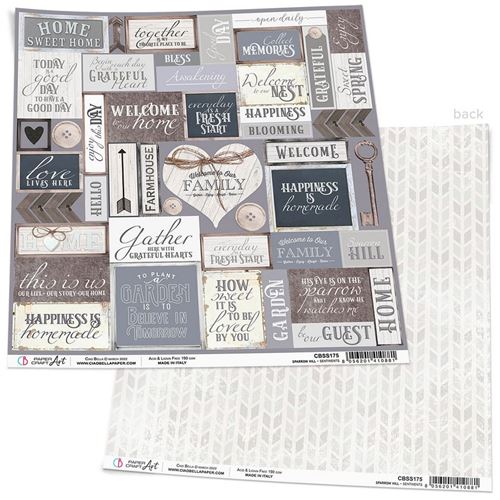 Carta Scrap Sparrow Hill Sentiments