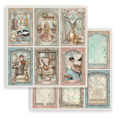 Carta Scrap Symphony 6 cards Stamperia