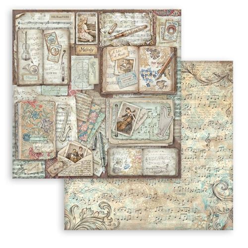 Carta Scrap Symphony libri Stamperia